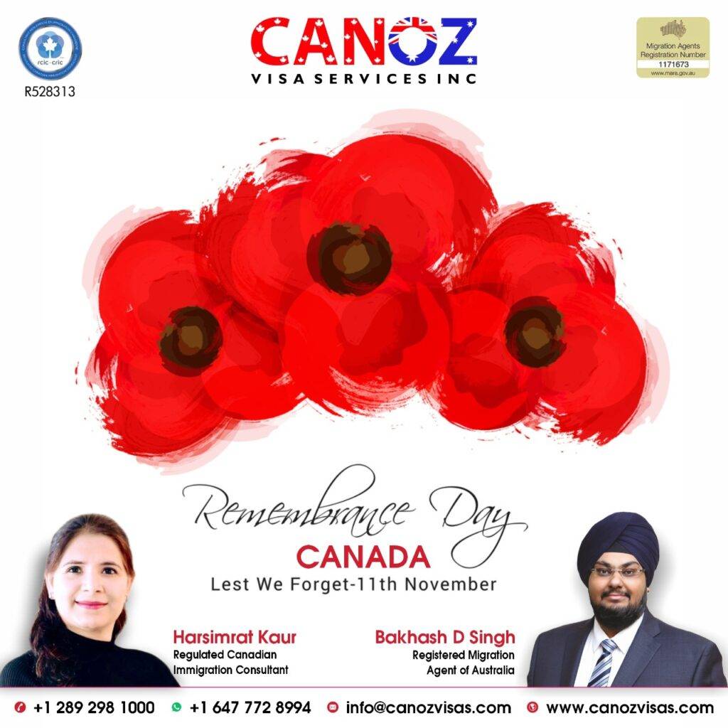 Remembrance Day- Immigration Consultant - Canoz Visa